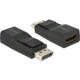 DeLock Kabeladaptrar - Nickel Kablar DeLock DisplayPort - HDMI High Speed Adapter M-F