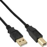 Beige - Skärmad - USB-kabel Kablar InLine USB A-USB B 2.0 1m