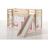 Vipack Pino Mini Loft Bed with Princess Curtain
