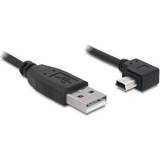 USB A-USB A - USB-kabel Kablar DeLock Angled USB A-USB mini-B 2.0 0.5m