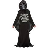 Barn Maskerad Smiffys Skeleton Reaper Costume Black