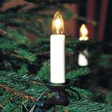 Julgransbelysning Konstsmide Wooden Chain White/Green Julgransbelysning 25 Lampor