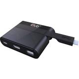 2.0 - HDMI-kablar - Hane - Hona Club 3D USB C-HDMI/USB A/USB C M-F 0m