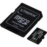 512 GB Minneskort Kingston Canvas Select Plus microSDXC Class 10 UHS-I U3 V30 A1 100/85MB/s 512GB +Adapter
