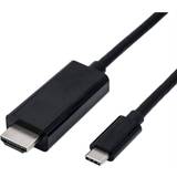 HDMI-kablar - USB C-HDMI Roline USB C-HDMI 1m