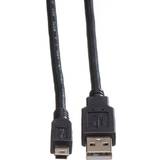 Roline USB-kabel Kablar Roline USB A - USB Mini-A 5-pin 2.0 3m