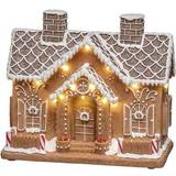 Konstsmide Gingerbread House Brown Julby 25cm
