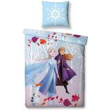 Blåa - Frost Textilier Disney Frozen 2 Junior Sengetøj 100x140cm