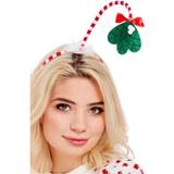Damer - Jul Tillbehör Smiffys Mistletoe Kisses Headband Red & White