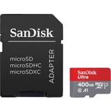 SanDisk 400 GB Minneskort & USB-minnen SanDisk Ultra MicroSDXC Class 10 UHS-I U1 A1 V10 100MB/s 400GB +Adapter