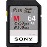 Sony Minneskort & USB-minnen Sony SF-M SDXC Class 10 UHS-II U3 260/100MB/s 64GB