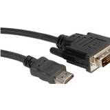 Roline HDMI-kablar Roline HDMI - DVI-D Single Link 2m