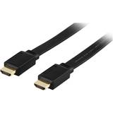 Kablar Deltaco Gold Flat HDMI - HDMI Standard Speed with Ethernet 15m