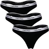 Calvin Klein Trosor Calvin Klein Carousel Thongs 3-pack - Black
