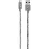Rosa - USB A-USB Micro-B - USB-kabel Kablar Belkin Mixit Metallic USB A - USB Micro-B 2.0 1.2m