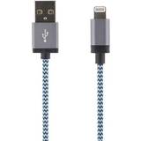 Lila - USB A-Lightning - USB-kabel Kablar Streetz USB A - Lightning 1m
