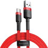 Röda - USB-kabel Kablar Baseus 2A Cafule USB A-USB C 3.0 0.5m
