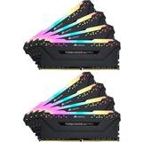 256 GB - DDR4 RAM minnen Corsair Vengeance Black RGB LED Pro DDR4 3200MHz 8x32GB (CMW256GX4M8E3200C16)