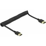 HDMI-kablar - Spiral DeLock Coiled HDMI-HDMI 1.5m