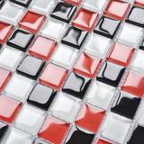 Slät Mosaik Bathlife Red Checkers tilesrus0005 2.3x2.3cm