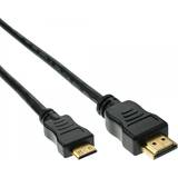 HDMI-kablar - Standard HDMI-Standard HDMI InLine Gold HDMI - HDMI Mini 2m