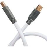 2.0 - Blåa - USB-kabel Kablar Supra USB A - USB B 2.0 10m