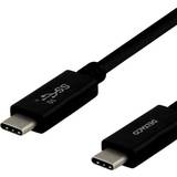 USB C-USB C - USB-kabel Kablar Deltaco 5A USB C-USB C 3.1 (Gen.2) 0.5m