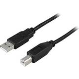 Nickel - USB-kabel - Vita Kablar Deltaco USB A - USB B 2.0 1m