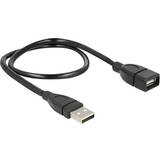 USB A-USB A - USB-kabel Kablar DeLock ShapeCable USB A - USB A M-F 2.0 0.5m