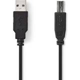 USB A-USB B - USB-kabel Kablar Nedis USB A-USB B 2.0 0.5m