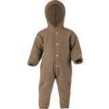 3-6M Fleeceoveraller Barnkläder ENGEL Natur Fleece Baby Jumpsuit - Walnut Brown