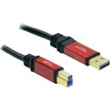 Guld - USB A-USB B - USB-kabel Kablar DeLock Premium USB A - USB B 3.0 3m