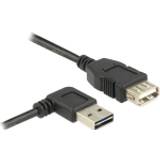 USB A-USB A - USB-kabel Kablar DeLock Easy-USB USB A (angled) - USB A M-F 2.0 2m
