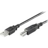 Transparent - USB-kabel Kablar MicroConnect USB A - USB B 2.0 1.8m