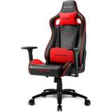 Justerbart armstöd - Tyg Gamingstolar Sharkoon Elbrus 2 Universal Gaming Chair - Black/Red