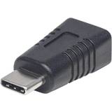 USB B mini Kablar Manhattan USB C-USB B Mini 2.0 M-F Adapter