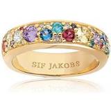 Ringar Sif Jakobs Novara Uno Ring - Gold/Multicolour