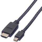 Value DisplayPort-kablar - Svarta Value HDMI-DisplayPort Mini 1m