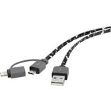 Renkforce USB A-Lightning - USB-kabel Kablar Renkforce USB A-Lightning/USB B Micro 0.2m
