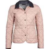 Barbour Beige - Dam Jackor Barbour Deveron Quilted Jacket - Pale Pink/White