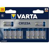 Varta Batterier - Kamerabatterier - Lithium Batterier & Laddbart Varta CR123A 10-pack