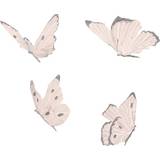 Fjärilar - Rosa Inredningsdetaljer That's Mine Butterflies 4 pcs