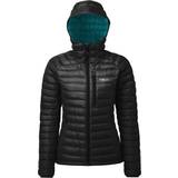 8 - Dam Ytterkläder Rab Women's Microlight Alpine Jacket - Black/Seaglass