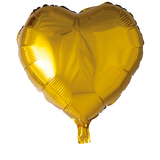 Hisab Joker Foil Ballon Heart Gold 6-pack