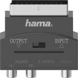 S-video Kablar Hama Essential Line Scart-3RCA/S-Video Adapter M-F