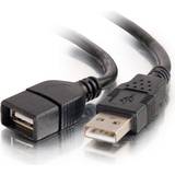 C2G Svarta - USB-kabel Kablar C2G USB A - USB A M-F 2.0 3m