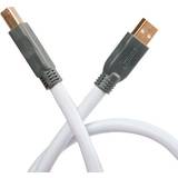 2.0 - Blåa - USB-kabel Kablar Supra USB A - USB B 2.0 15m