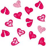 Amscan Confetti LovelyMoments Pink/Red 15-pack