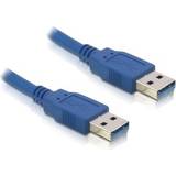 DeLock Blåa - USB-kabel Kablar DeLock USB A - USB A 3.0 0.5m