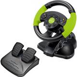 PlayStation 3 Ratt- & Pedalset Esperanza High Octane Steering Wheel - Black/Green